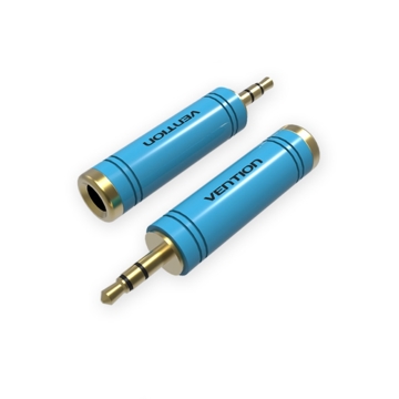 VEntion 6.5mm Female to 3.5mm Male Adapter BlueVAB-S04-L