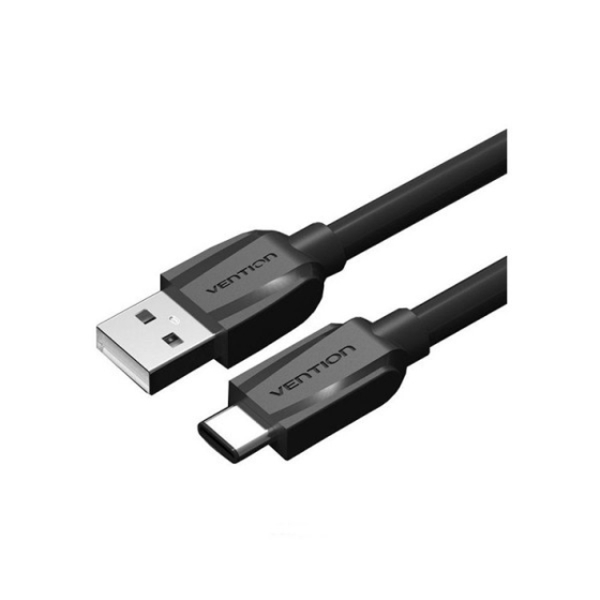 კაბელი VENTION VAS-A46-B150USB2.0 A Male to Type-C Male Cale 1.5M Black