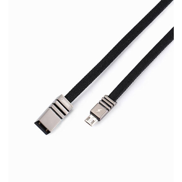 მობილურის დამტენი REMAX Weave Date Cable RC-081m black