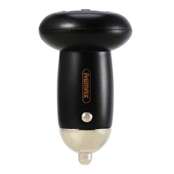 მანქანის დამტენი REMAXR 2.1A Dual USB Mushroom-Head Charger RCC210 Black