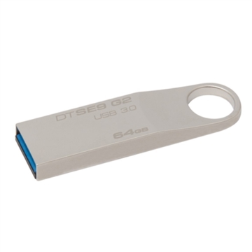 USB ფლეშ მეხსიერება Kingston 64GB USB 3.0 DTSE9 G2 Metal Silver