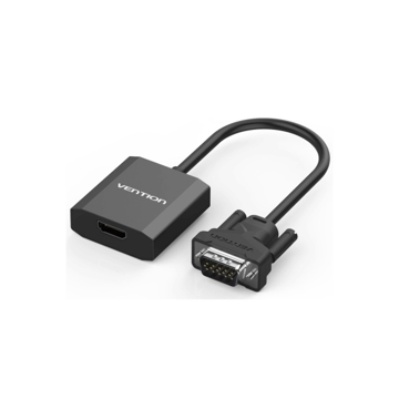 გადამყვანი Vention metal VGA to HDMI converter with female micro USB and audio port ACEB0