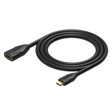 HDMI კაბელი VENTION ABAAF Mini HDMI Extension Cable 1M Black