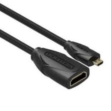 HDMI კაბელი VENTION ABBBF Micro HDMI Extension Cable 1M Black