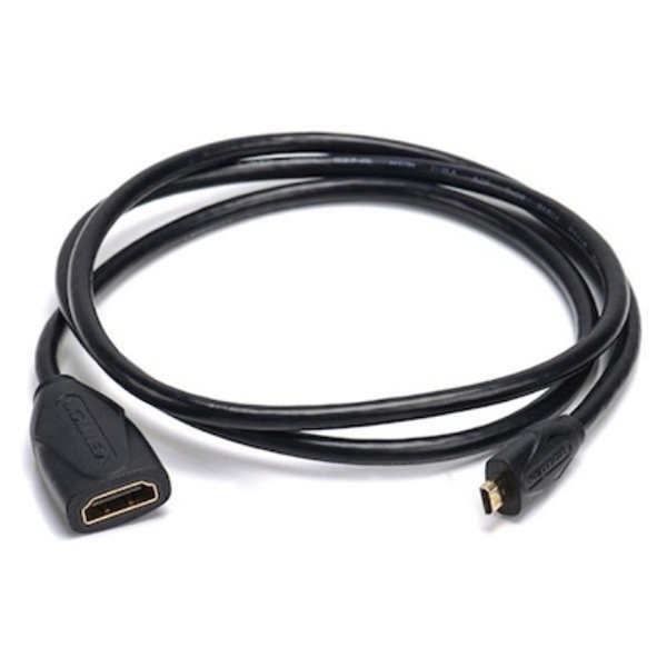 HDMI კაბელი VENTION ABBBF Micro HDMI Extension Cable 1M Black