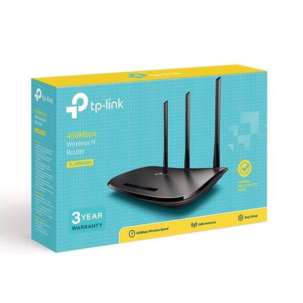 როუტერი TP-Link TL-WR940N (WiFi) 450 Mbit