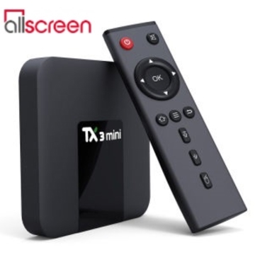 Allscreen Android Tv Box smart tv TX3 MINI 2GB RAM 16GB ROM Android 7.1 Amlogic S905W Quad Core Support 4K