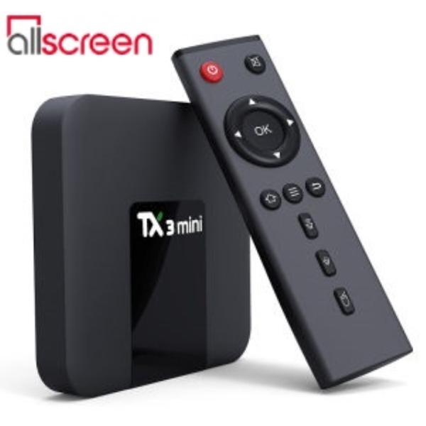 Allscreen Android Tv Box smart tv TX3 MINI 2GB RAM 16GB ROM Android 7.1 Amlogic S905W Quad Core Support 4K