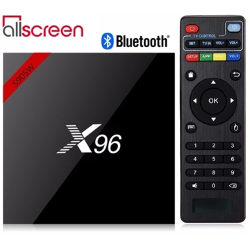 Allscreen Android Tv Box smart tv X96  2GB RAM 16GB ROM Android 7.1 Amlogic S905W Quad Core Support 4K AND Bluetooth