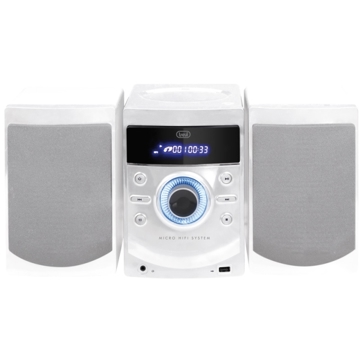 TREVI HIFI SYSTEM HCX1050S-WHITE HIFI SOUNDS CDMP3USB FM RADIO 40W REMOTE CONTROL