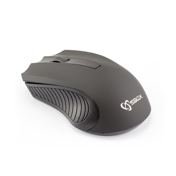 მაუსი MOUSE SBOX WM-373 BLACK  WIRELESS