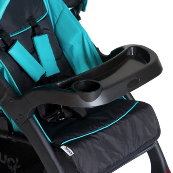 საბავშვო ეტლი Hauck Shopper Neo II One Hand Fold 4 Wheel Pushchair with Raincover, from Birth to 22 Kg, Black/Blue