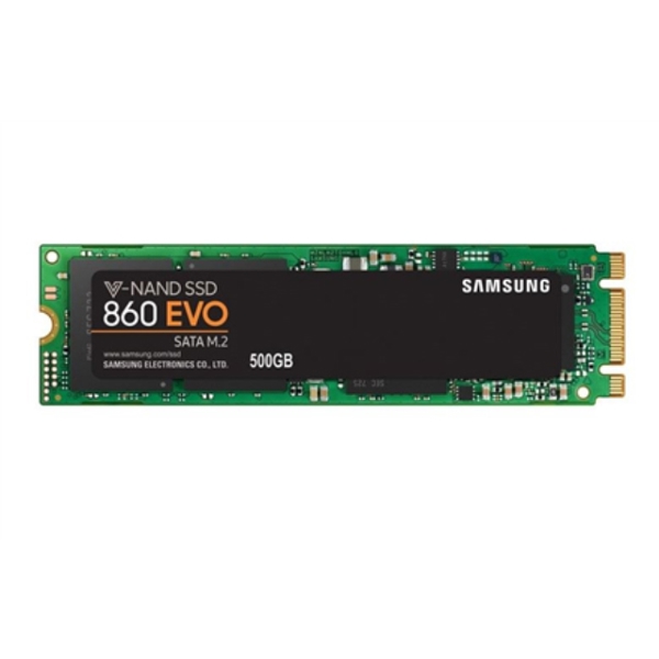 Samsung 860 EVO MZ-N6E500BW 500 GB, SSD form factor 2.5", SSD interface M.2, Write speed 520 MB/s, Read speed 550 MB/s