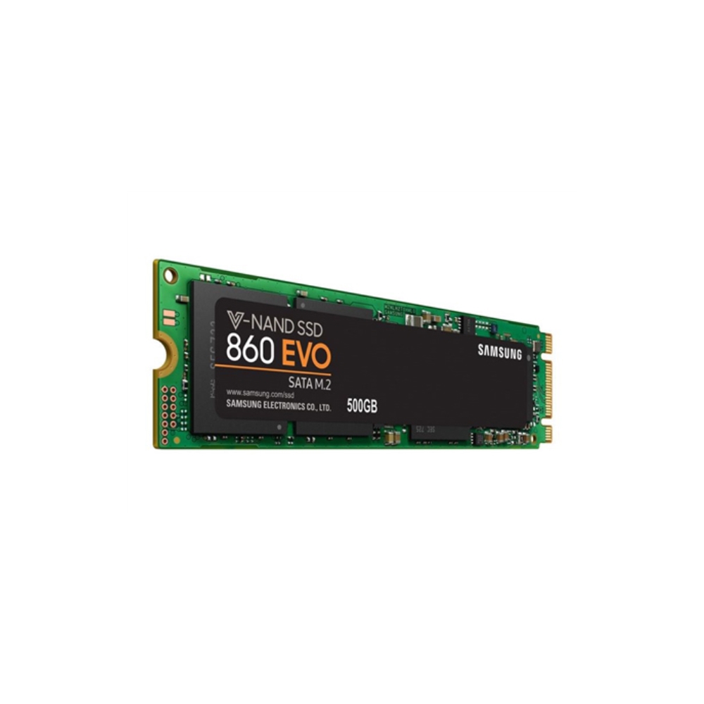 Samsung 860 EVO MZ-N6E500BW 500 GB, SSD form factor 2.5", SSD interface M.2, Write speed 520 MB/s, Read speed 550 MB/s