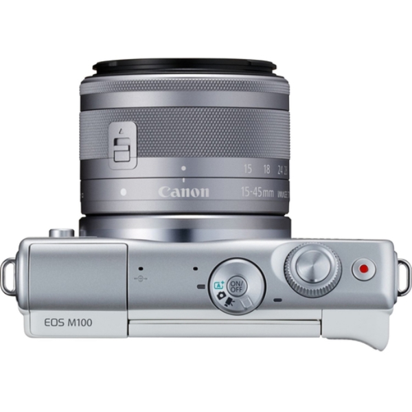 ფოტოაპარატი CANON EOS M100 15-45MM IS STM WHITE ,CMOS ,24.2MG SDSDHCSDXC