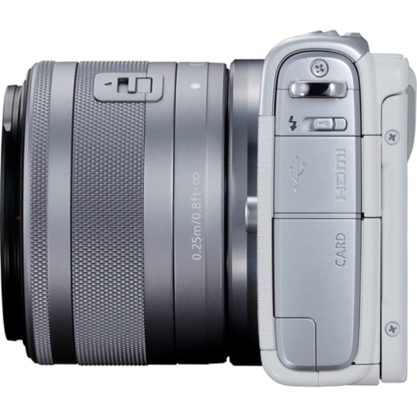 ფოტოაპარატი CANON EOS M100 15-45MM IS STM WHITE ,CMOS ,24.2MG SDSDHCSDXC