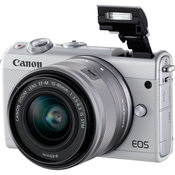 ფოტოაპარატი CANON EOS M100 15-45MM IS STM WHITE ,CMOS ,24.2MG SDSDHCSDXC