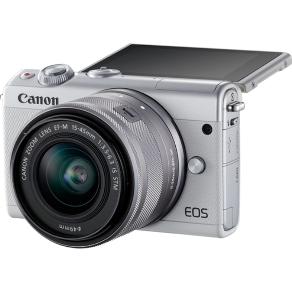 ფოტოაპარატი CANON EOS M100 15-45MM IS STM WHITE ,CMOS ,24.2MG SDSDHCSDXC