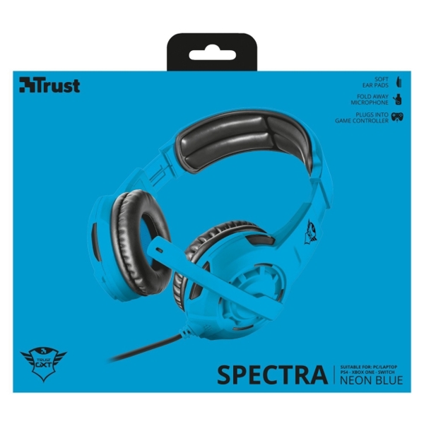 ყურსასმენი TRUST GXT 310-SB SPECTRA GAMING HEADSET - BLUE