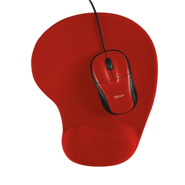 მაუსი TRUST PRIMO MOUSE WITH MOUSE PAD - RED