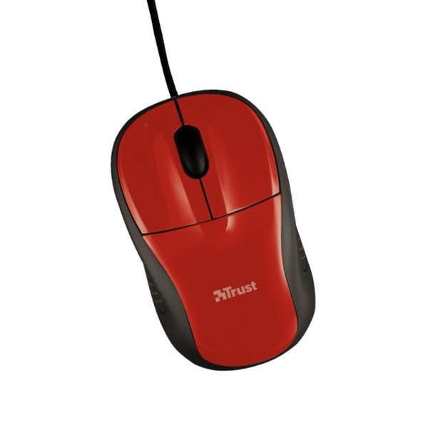 მაუსი TRUST PRIMO MOUSE WITH MOUSE PAD - RED