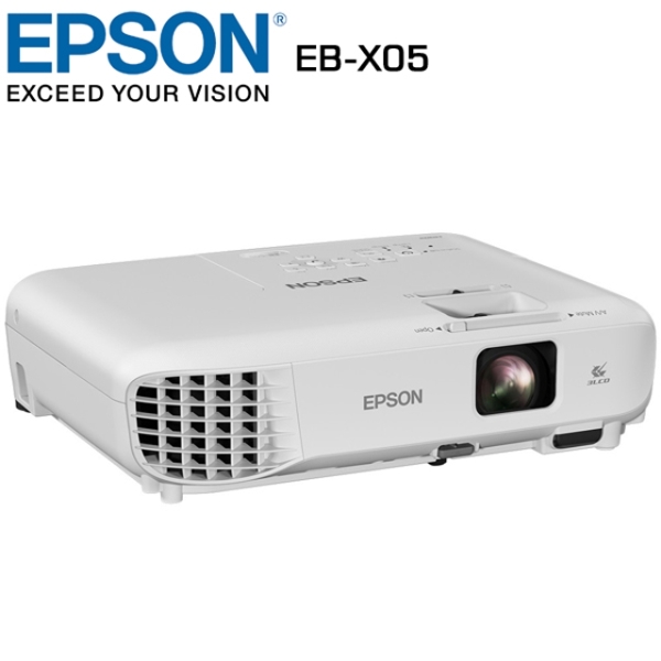 პროექტორი Epson Mobile Series EB-X05 XGA (1024x768), 3300 ANSI lumens, 15.000:1, White