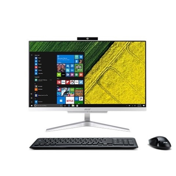 All in one  Acer Aspire C22-860 21.5" intel Core i3-7130U 2.7 GHz (2 Core), 3 MB cache, 4 GB DDR4 SDRAM, 500 GB HDD Serial ATA 5400, Display 21.5" Full HD LED (1920 x 1080), HD Graphics 620, FreeDOS, DVDRW, Physical Keyboard+Mouse, internal speaker