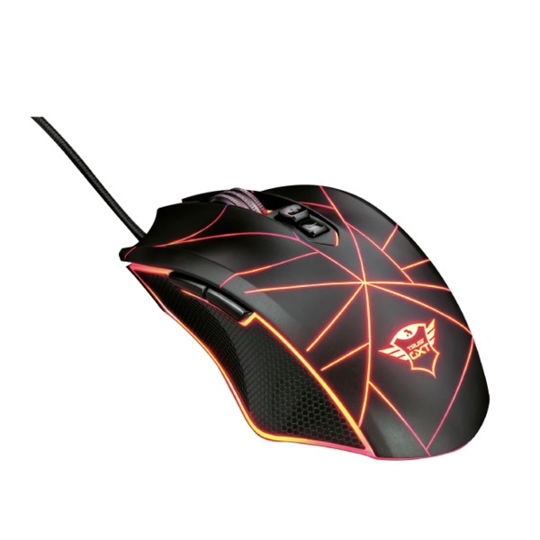 მაუსი TRUST GXT 160 TURE ILLUMINATED GAMING MOUSE/ Full RGB / 170 cm/ On board memory - YES / buttons 7 / DPI range 250 - 4000 dpi/ Polling rate125/ 250/ 500/ 1000Hz / Tracking speed 60ips