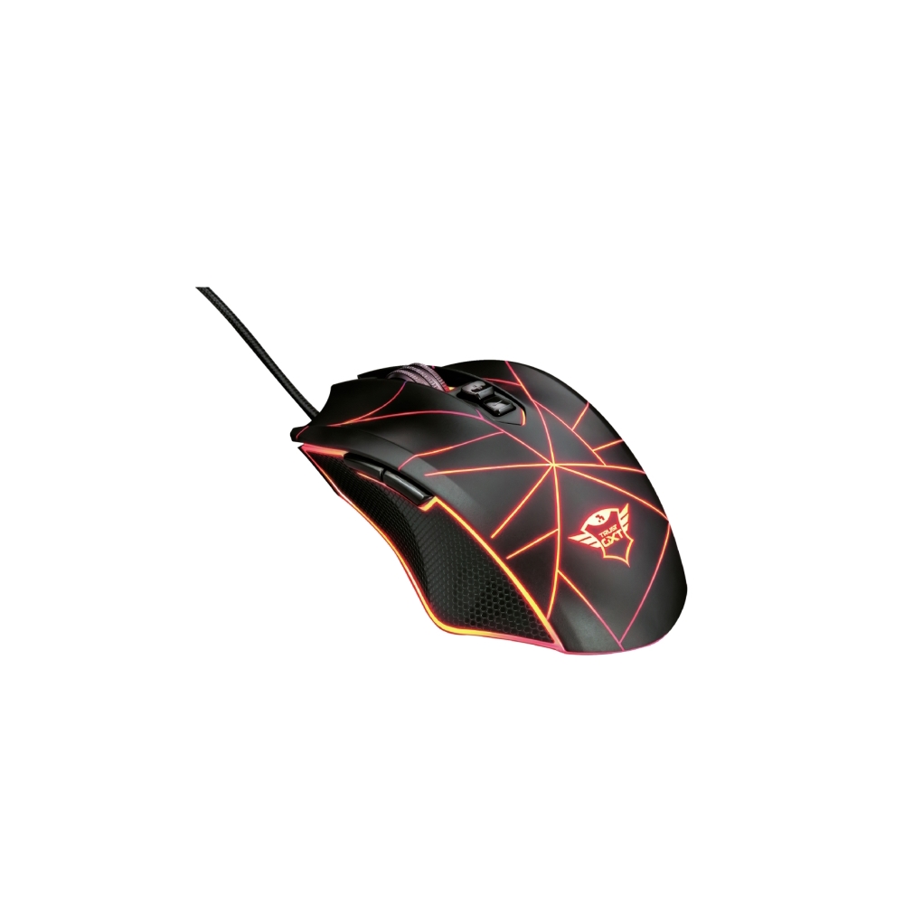 მაუსი TRUST GXT 160 TURE ILLUMINATED GAMING MOUSE/ Full RGB / 170 cm/ On board memory - YES / buttons 7 / DPI range 250 - 4000 dpi/ Polling rate125/ 250/ 500/ 1000Hz / Tracking speed 60ips
