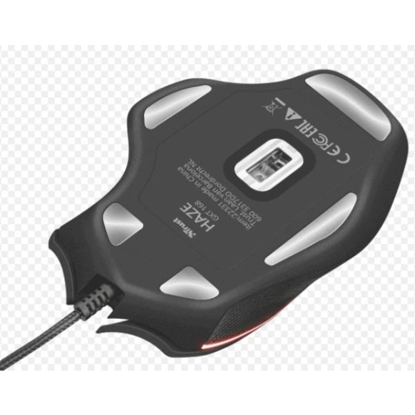 მაუსი TRUST GXT 160 TURE ILLUMINATED GAMING MOUSE/ Full RGB / 170 cm/ On board memory - YES / buttons 7 / DPI range 250 - 4000 dpi/ Polling rate125/ 250/ 500/ 1000Hz / Tracking speed 60ips