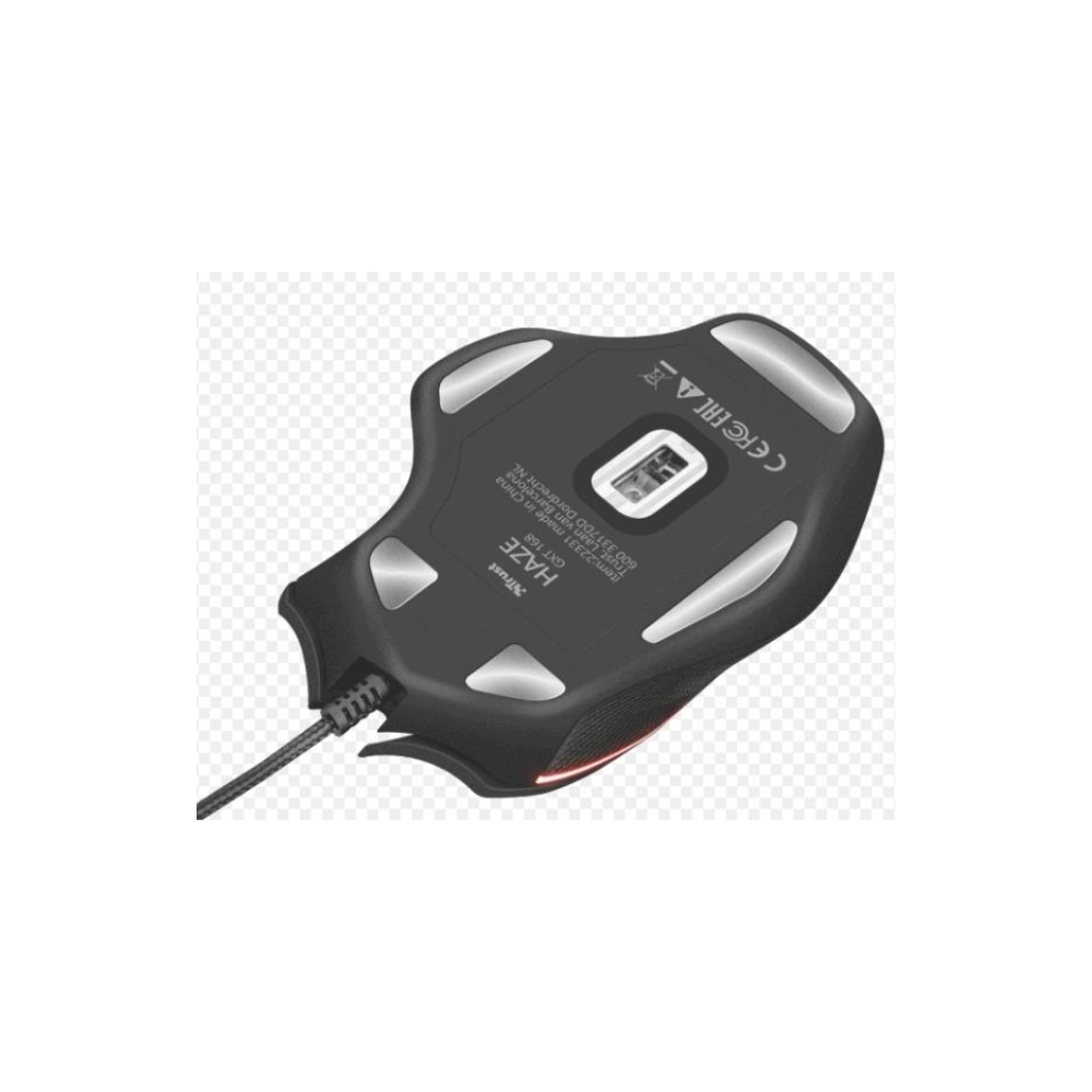 მაუსი TRUST GXT 160 TURE ILLUMINATED GAMING MOUSE/ Full RGB / 170 cm/ On board memory - YES / buttons 7 / DPI range 250 - 4000 dpi/ Polling rate125/ 250/ 500/ 1000Hz / Tracking speed 60ips