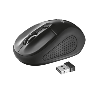 მაუსი TRUST - PRIMO WIRELESS MOUSE  Speed select button 1000-1600 DPI - BLACK