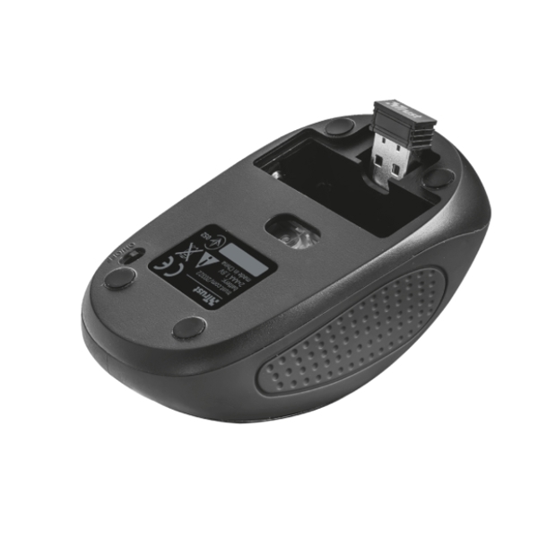 მაუსი TRUST - PRIMO WIRELESS MOUSE  Speed select button 1000-1600 DPI - BLACK