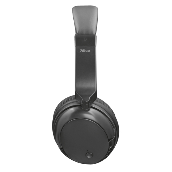 ყურსასმენი TRUST KODO BLUETOOTH WIRELESS HEADPHONE - BLACK METALLIC