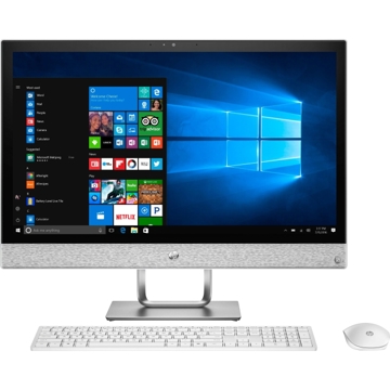 All in One კომპიუტერი HP COMPAQ ALL IN ONE PC  24"  FHD I5-7400T, 8GB, 1TB+ 128GB SSD, GRAPHICS 630,RADEON 530  2 GB,DVD+RW,WIN10 HOME,   WHITE