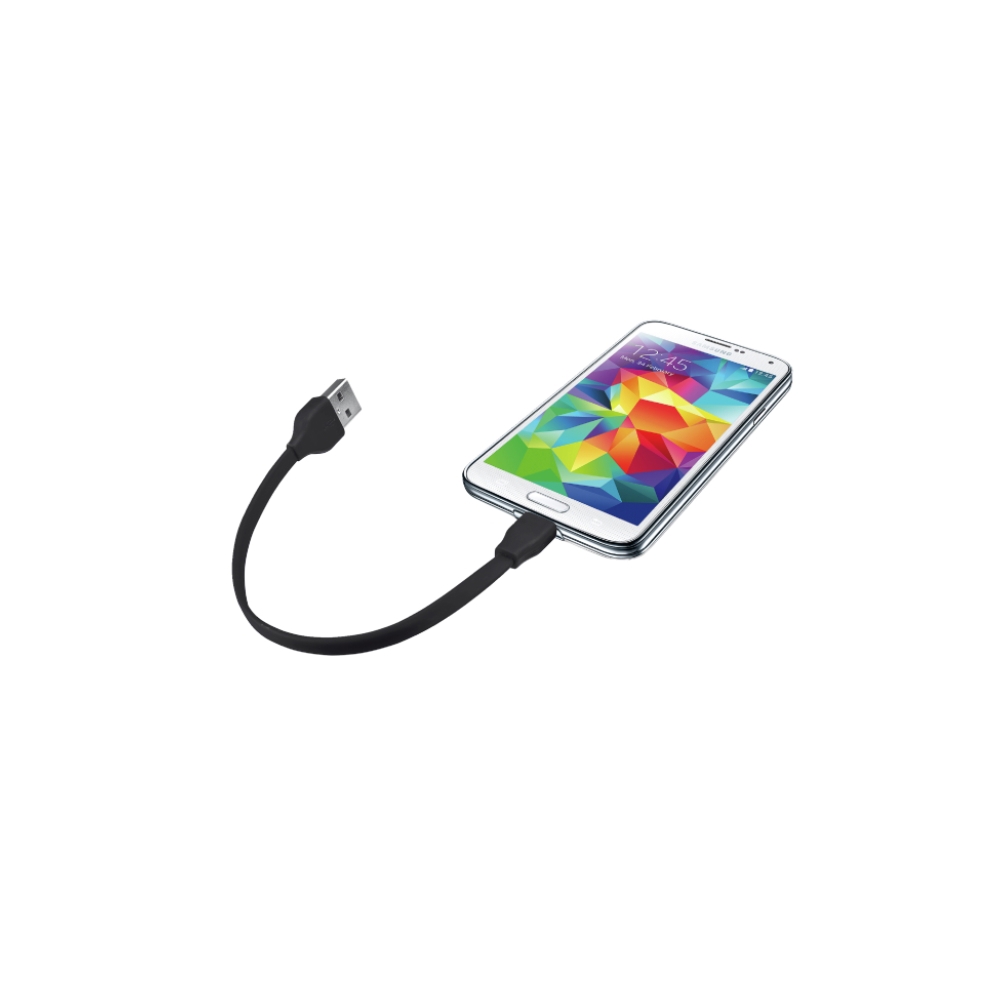 USB კაბელი TRUST UR MICRO-USB CABLE 20CM -LIME