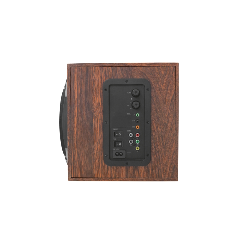 დინამიკი TRUST VIGOR 5.1 SURROUND SPEAKER SYSTEM FOR PC - 150W peak power (75 Watt RMS) / Experience 5.1 home theatre surround sound /Remote control wireless - BROWN