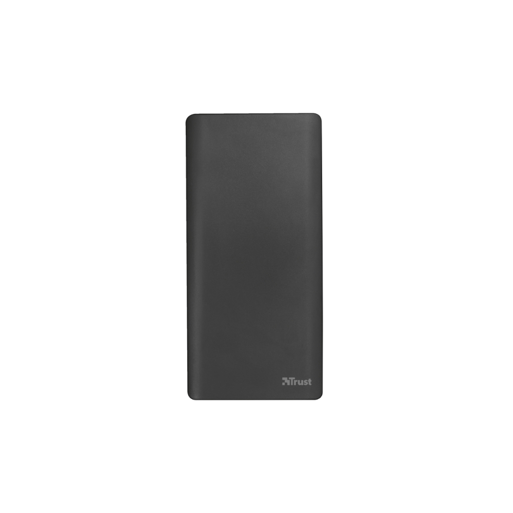 პორტატული დამტენი TRUST PRIMO Ultra THIN POWERBANK 10000 / Output: 1 USB port with 5W/1A and 1 with 10W/2.1A - Black/Grey