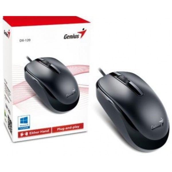 მაუსი Genius DX-120 Optical Mouse, USB DX-120 Black