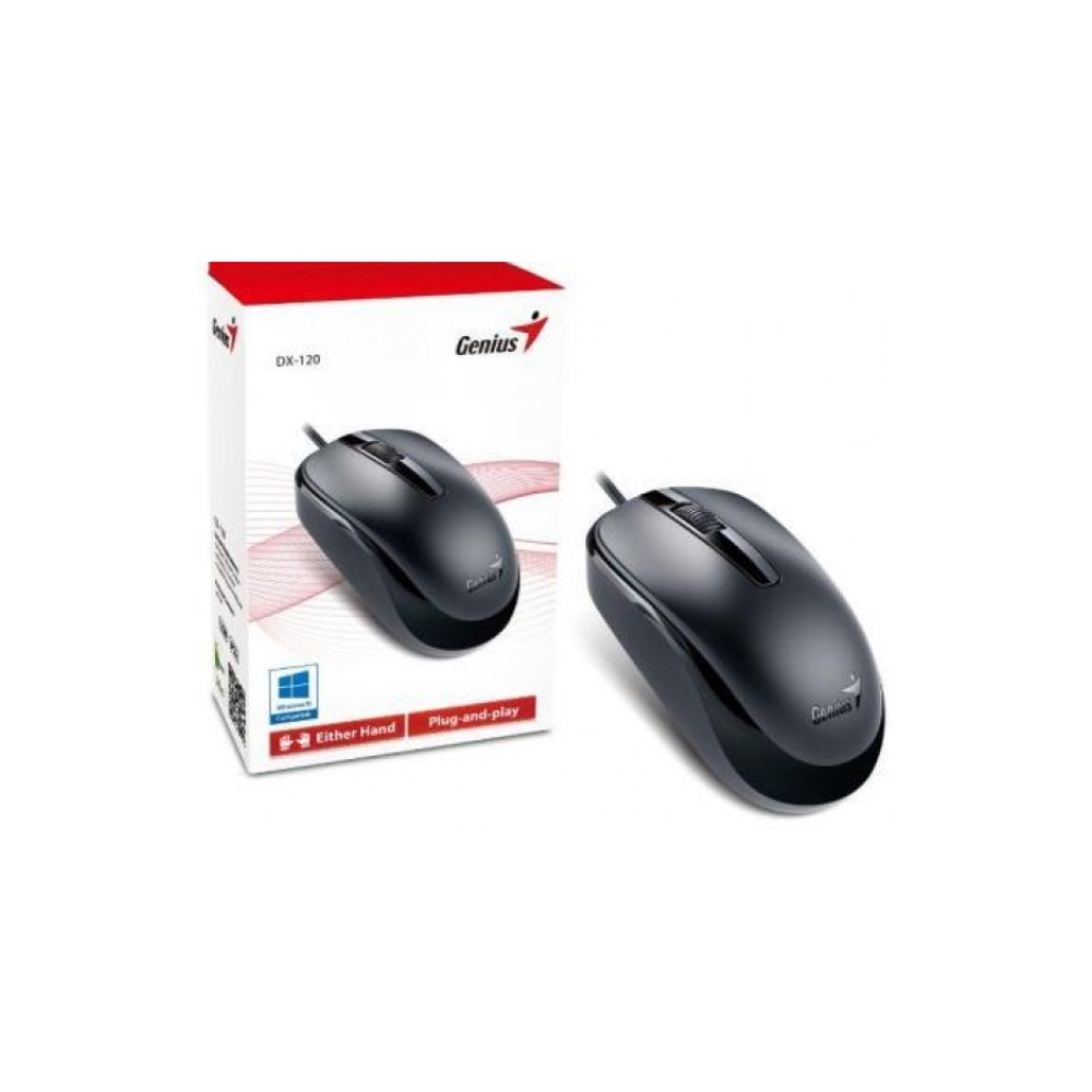 მაუსი Genius DX-120 Optical Mouse, USB DX-120 Black