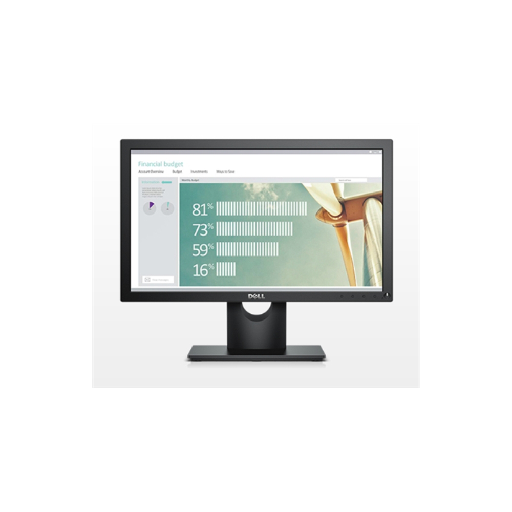 მონიტორი Dell E1916HV 18.5 " TN HD 1366 x 768 pixels 16:9 5 ms 200 cd/m² Black VGA