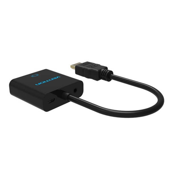 გადამყვანი Vention HDMI to VGA Converter VENTION VAA-V05 HDMI to VGA Converter with 3.5mm Audio and Micro USB Port 0.15M Black