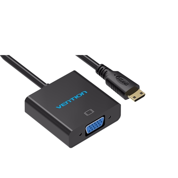 გადამყვანი Vention HDMI to VGA Converter VENTION VAA-V05 HDMI to VGA Converter with 3.5mm Audio and Micro USB Port 0.15M Black