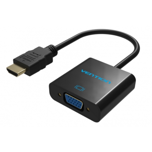 გადამყვანი Vention HDMI to VGA Converter VENTION VAA-V05 HDMI to VGA Converter with 3.5mm Audio and Micro USB Port 0.15M Black