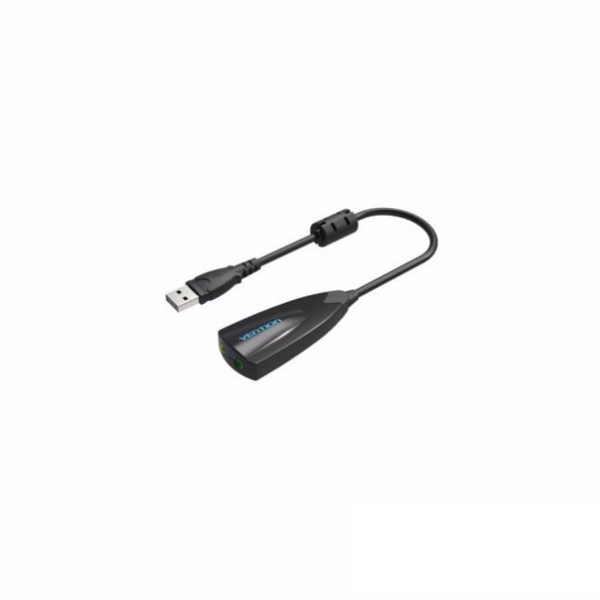 გადამყვანი Vention VAB-S09-B USB External Sound Card with Ferrite Core 0.2M Black