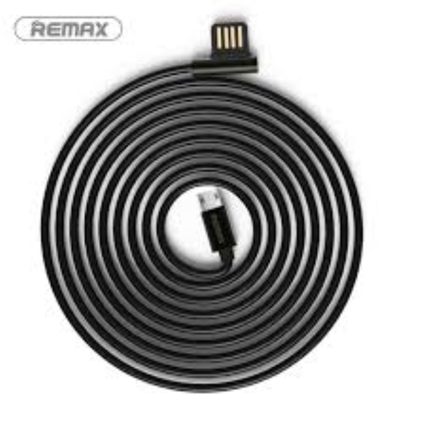 მობილურის დამტენი REMAX Rayen Data Cable Lighting RC-075M Black