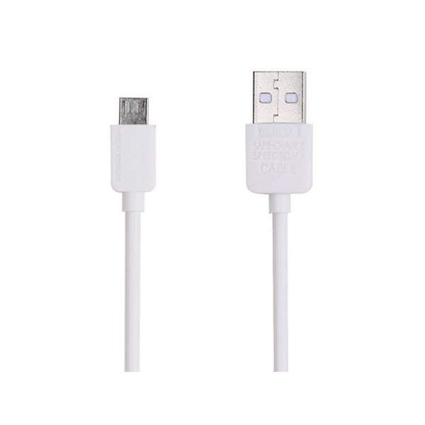 მობილურის დამტენი REMAX Light Cable Micro-USB 1M RC-06m WHITE