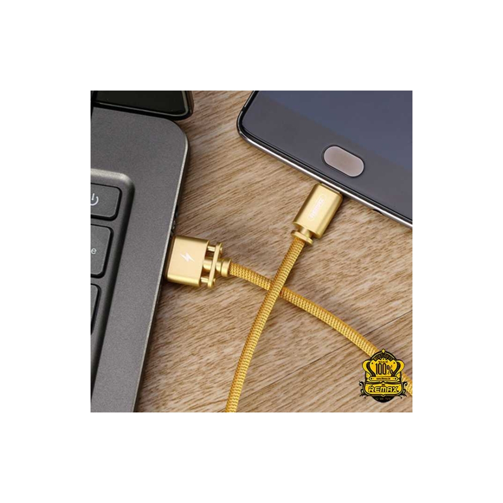 მობილურის დამტენი Remax Dominator Fast Charging data cable RC-064m Gold