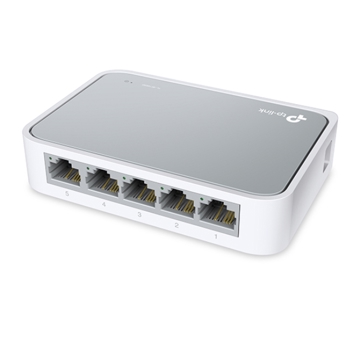 TP-Link, 5-port 10/100M mini Desktop Switch, 5 10/100M RJ45 ports, Plastic case TL-SF1005D