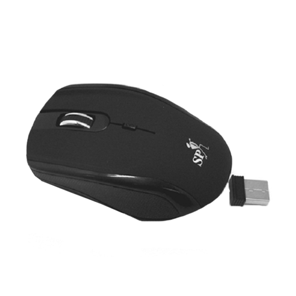 მაუსი Super power Wireless Optical Mouse MR-064 black, 800/1200/1600 dpi change Button, USB, Tiny Receiver